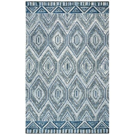 Safavieh Aspen Hand Tufted Rectangle Area RugGrey & Blue 8 x 10 ft. APN823F-8